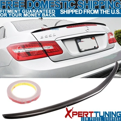 Fits 10-17 Benz E-Class W207 C207 Coupe 2Dr Trunk Spoiler - Carbon Fiber CF Foto 1 de 2