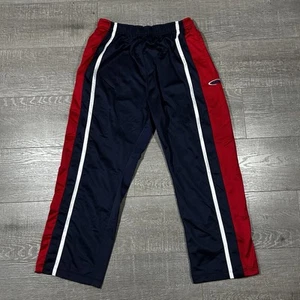 Vintage AND1 Tearaway Snap Pants Blue Red White Stripes Size Large 90s Y2K - Picture 1 of 7