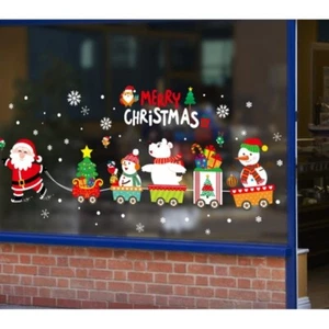 VETROFANIA NATALIZIA ADESIVI COLORATO PER FINESTRA NATALIZIO PERSONAGGI NATALE - Imagen 1 de 3