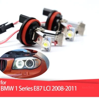 2x Error Free Angel Eyes Bulbs Marker Light For BMW 1 Series E87 LCI 2008-2011 - Image 1 of 4