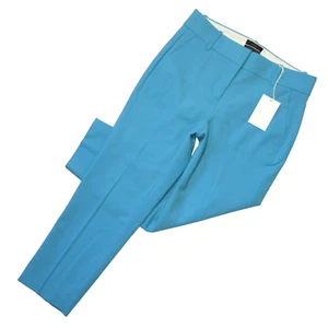 NWT J.Crew Cameron in Monaco Blue Italian Stretch Wool Slim Crop Ankle Pants 6P - Picture 1 of 4