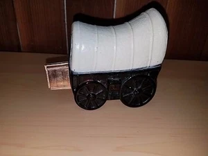 Avon Vintage Antique Spicy Aftershave Covered Wagon Bottle Decanter - Picture 1 of 6