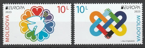 Moldova 2023 CEPT Europa, Peace 2 MNH stamps Cover