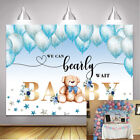 Blue Balloon Baby Shower Backdrop Children Boys Birthday Party Decoration Props