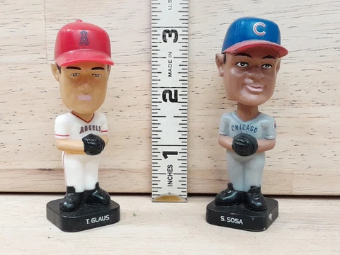 MLB Mini Bobbleheads TROY GLAUS & SAMMY SOSA Lot Cover