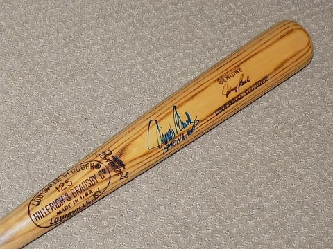 Johnny Bench H&B Game Used Signed Bat Cincinnati Reds HOF PSA GU 7 JSA Cover