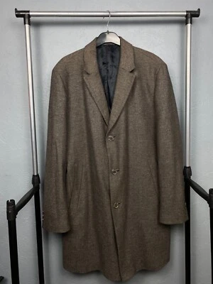 Hugo Boss Vintage Mens Cashmere-Wool Coat Jacket Size XL - Image 1 of 4