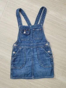 Vintage Polo Ralph Lauren Girls Overall Denim Dress 4/4T - Picture 1 of 6