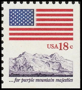 US 1893 Flag & Anthem Purple Mountain 18c single MNH 1981 - Picture 1 of 1