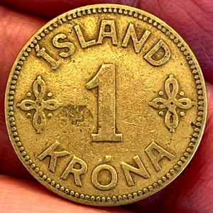 1929 Iceland 1 Krona - Picture 1 of 2