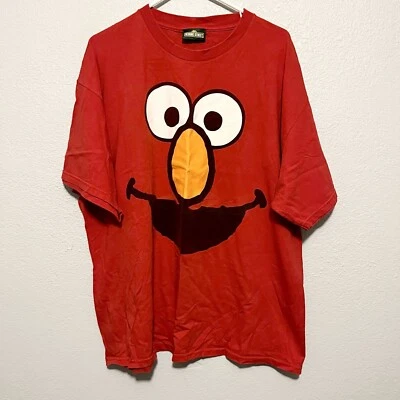 Auténtica camiseta gráfica Elmo roja para adultos Sesame Street talla 2XL Foto 1 de 4