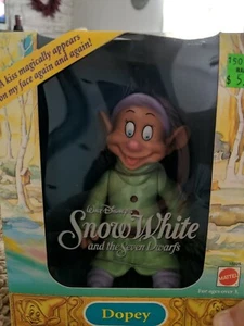  Figure Dopey 6" Mattel New 1992 Walt Disney's Snow White And The Seven Dwarfs - Picture 1 of 3