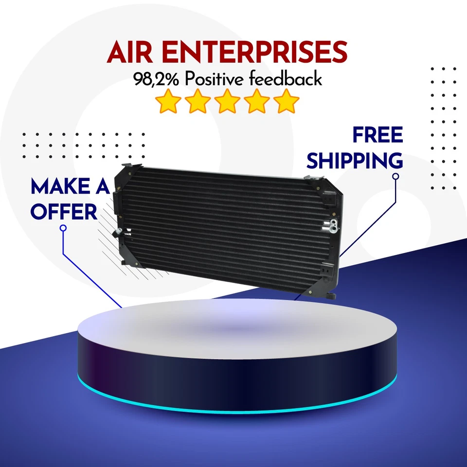 Конденсатор кондиционера подходит для Toyota Corolla 1993-1997, Toyota Geo Prizm 1994-1997 - Изображение 1 из 1