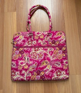brand new laptop sleeve with handles pink with floral patterns size 16 inches - Picture 1 of 5