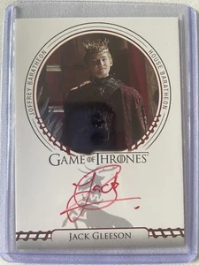 Game Of Thrones Complete Series V2 Jack Gleason Joffrey Autograph Red Sigil - Picture 1 of 2