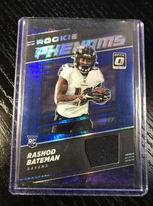 Patch RASHOD BATEMAN 2021 Rookie Phenoms ottica blu viola Ravens WR RC #RP-10 - Foto 1 di 6