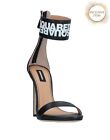 RRP€920 DSQUARED2 Leather Ankle Strap Sandals US9 UK6 EU39 Logo Made in Italy
