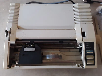 Vintage Epson Spectrum LX 80 Dot Matrix Printer & Manual - Model P87RA - Image 1 of 4