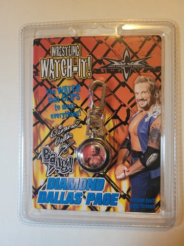 vintage 1999 Watch It! wrestling WCW DDP Diamond Dallas Page clip-on watch: NEW! Cover