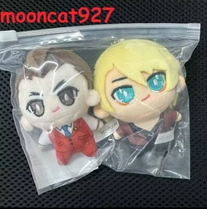 2pcs Official Ace Attorney Pendant Apollo Justice Plush Doll Keychain Toy 9cm - Picture 1 of 1