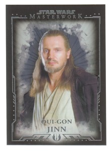 2015 Topps Star Wars Masterwork Base Set Trading Card #13 Qui-Gon Jinn