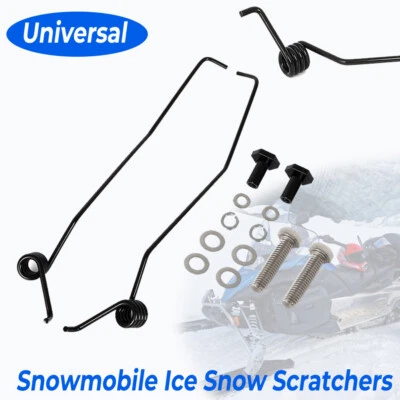 Snowmobile Ice Snow Scratchers For Polaris Arctic Cat Yamaha Ski Doo Both Sides - Изображение 1 из 4