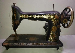 ANTIQUE RARE "THE SINGER MAUFACTURING" SEWING MACHINE - Picture 1 of 12