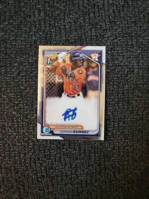2024 Bowman Chrome Baseball German Ramirez 1st Bowman Autograph SC7360 - Image 1 of 2
