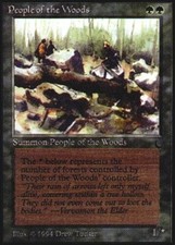 People of the Woods ~ Heavily Played The Dark MTG Magic UltimateMTG Green Card