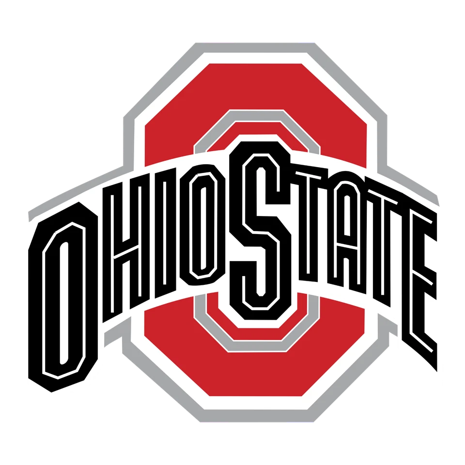 Ohio State University Buckeyes sticker logo NCAA weatherproof bumper vinyl decal - Image 1 of 1