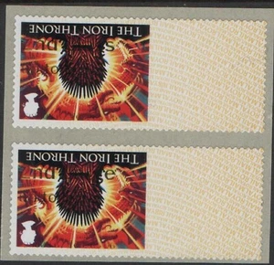 ERROR! GAME OF THRONES 1st R18YAL INVERTED 2nd CLASS COLLECTOR PAIR POST GO - Picture 1 of 1