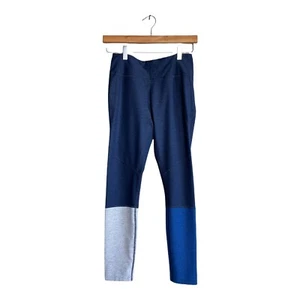 Outdoor Voices Dipped Blue 7/8 High Waisted Colorblock Crop Space Dye Leggings S - Picture 1 of 8