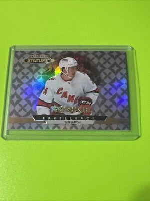 2021-22 Upper Deck Stature Seth Jarvis Rookie Excellence RC RE-32 Hurricanes - Image 1 of 2