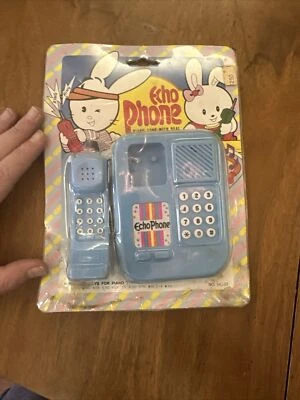 Vtg 90s Play Toy ECHO PHONE 12 PIANOS TONE With Real Telephone Ring NOS NIB - Image 1 of 4