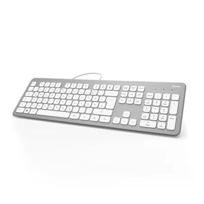 Hama - 182651 Tastatur KC-700, Silber - Bild 1 von 4