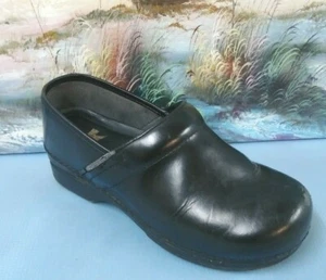 Dansko Damen schwarz Leder Profi Slipper Clog/Schuh 40/9,5-10 - Bild 1 von 10