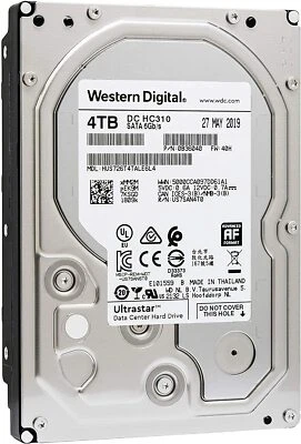 HUS726T4TALE6L4 NEW WD Ultrastar DC HC310 4TB HDD 3.5" 7200RPM SATA 256MB Cache - Image 1 of 2
