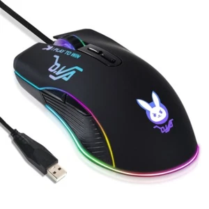 Gaming Mouse 7200DPI Optical 7 Button USB Mouse With RGB BackLight Mice Desktop - Picture 1 of 8
