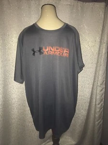 Under Armour Heat Gear Loose Mens Athletic T-Shirt Large Gray, 2XL - Picture 1 of 2