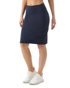 Women's High Waist Tummy Control Pencil Skirt Knee Length Stretch Bodycon Mid... - Picture 1 of 5