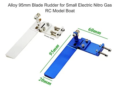 Alloy Rudder 95mm Blade for Small Electric Nitro Gas RC Model Boat - Image 1 of 4
