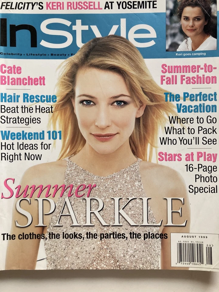 CATE BLANCHETT August 1999 IN STYLE Magazine KERI RUSSELL / LENA OLIN - Image 1 of 1