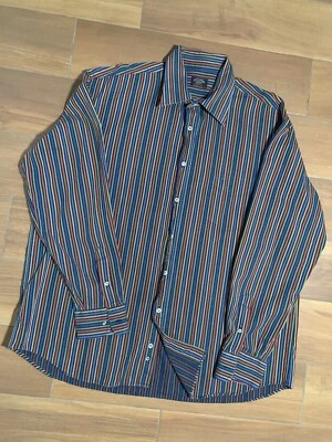 Mens Paul & Shark Yachting Striped Shirt Sz 46 XXL Primary Colors Flaw - Image 1 of 4