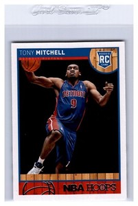 2013-14 NBA Hoops #293 Tony Mitchell RC - Detroit Pistons