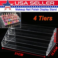 Makeup Nail Polish Display Stand Organizer Clear Holder Rack Acrylic 60