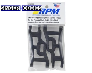 RPM 70552 Offset-Compensating Front A-Arm (Black) Nitro Slash / Slash 2WD HH - Picture 1 of 2