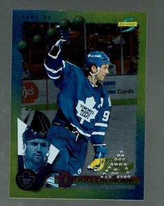 1994-95. Score Gold Line.  Punched.   Doug Gilmour    #185