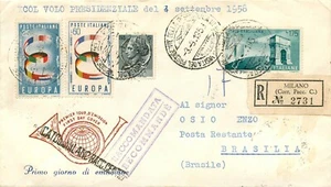 909 - Repubblica - Volo Alitalia Viaggio del Presidente in Brasile, 03/09/1958 - Picture 1 of 2