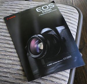 Rare collector's: New vintage Canon brochure for EOS D2000 DSLR Camera Kodak DCS