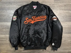 Chaqueta Bombardero De Colección Gigantes de San Francisco STARTER Satén Grande Diamante Grand Slam - Imagen 1 de 15